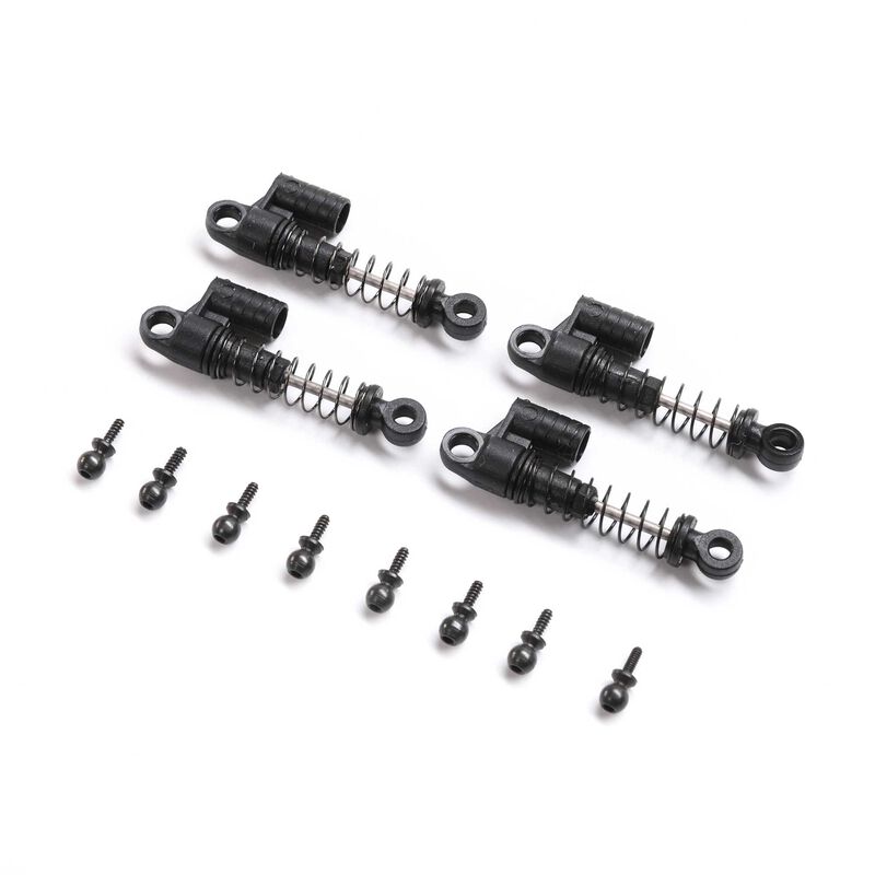 AXI204003 Shock Set, Assembled (4): SCX24 Ford Bronco