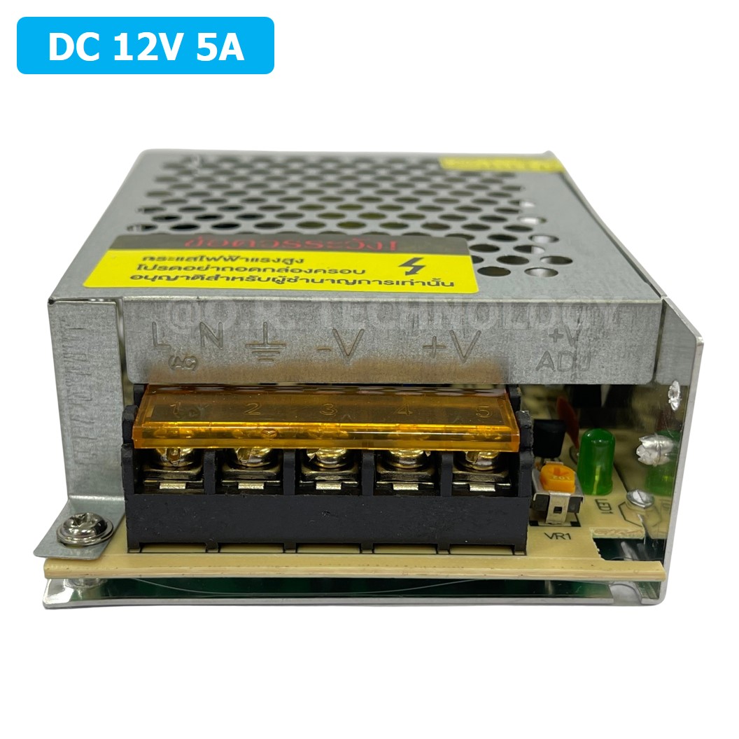 (1ชิ้น) GIPS-002 DC 12V 5A สวิตช์เพาเวอร์ซัพพราย Switching Power Supply แหล่งจ่ายไฟ หม้อแปลงไฟ 220VAC to 12VDC