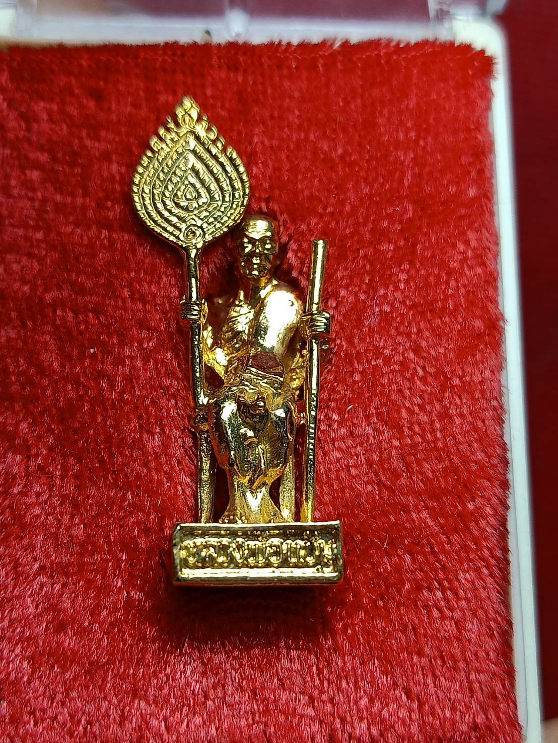 รูปหล่อหลวงพ่อแช่ม วัดฉลอง จ.ภูเก็ต ปี 2535 พร้อมกล่อง (SKU-09184)