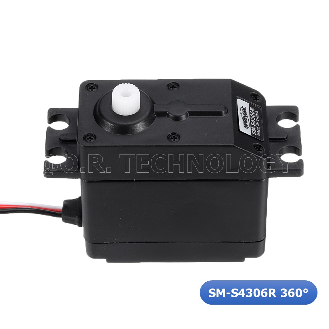 (1ชิ้น) NA304 เซอร์โวมอเตอร์ Spring RC SM-S4306R 6KG Continuous Rotation Robot Servo 360 องศา