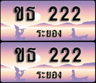 ทะเบียนรถ 222 – ขธ 222 ระยอง (1)