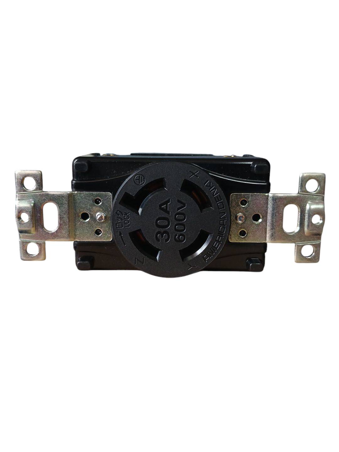 4360 AMERICAN DENKI ปลั๊กตัวเมียฝังขาล็อก 3P 30A 600V
