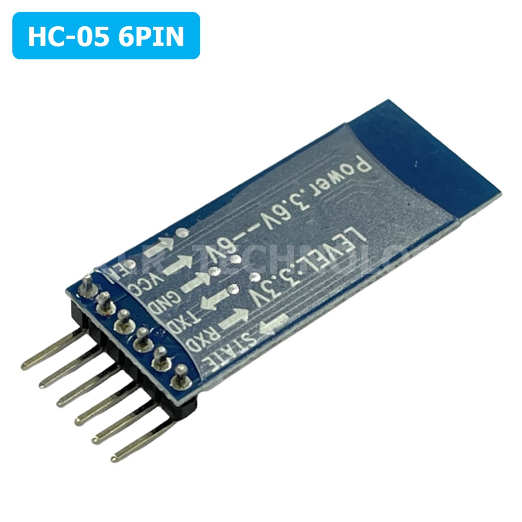 (1ชิ้น) KO260 โมดูลบลูทูธ HC-05 6pin Bluetooth Module ( Master + Slave ) with Button บลูทูธ