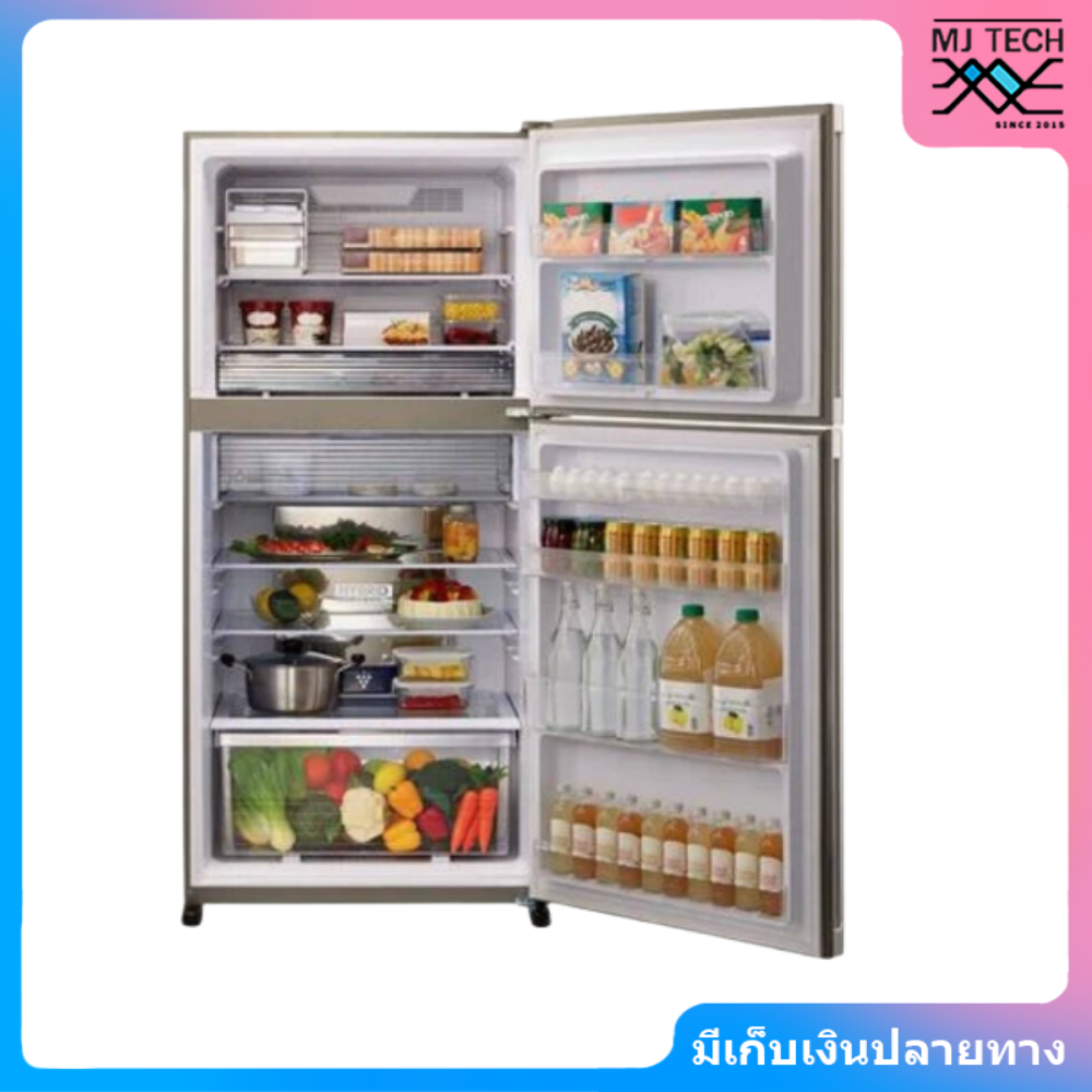 SHARP ตู้เย็น 2 ประตู รุ่น SJ-X510TP-SL 18.3 คิว สีเงิน อินเวอร์เตอร์