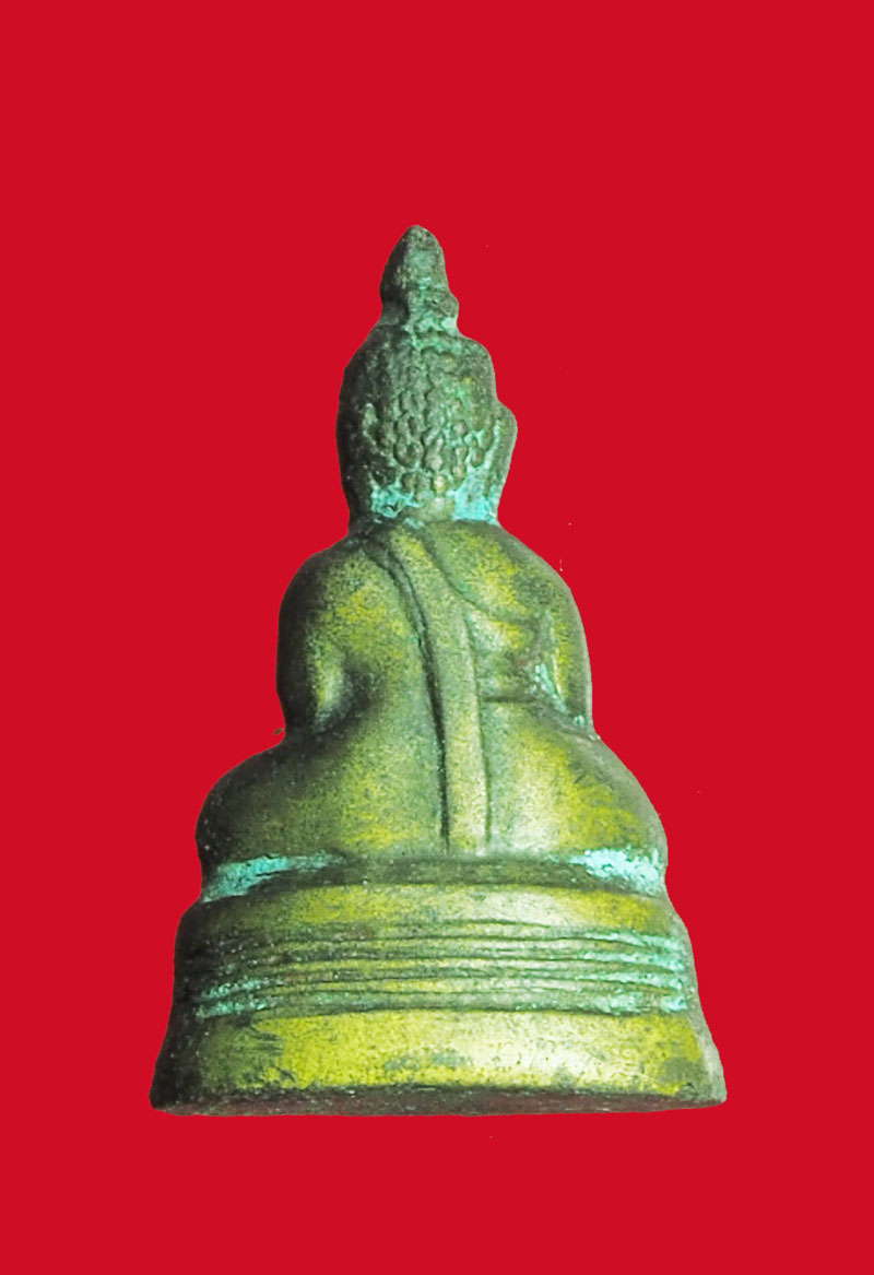 *32364 พระกริ่งหลวงพ่อโต วัดบางพลี สมุทรปราการ ก้นยันต์ เนื้อทองเหลืองเก่า ไม่ทราบปี 77