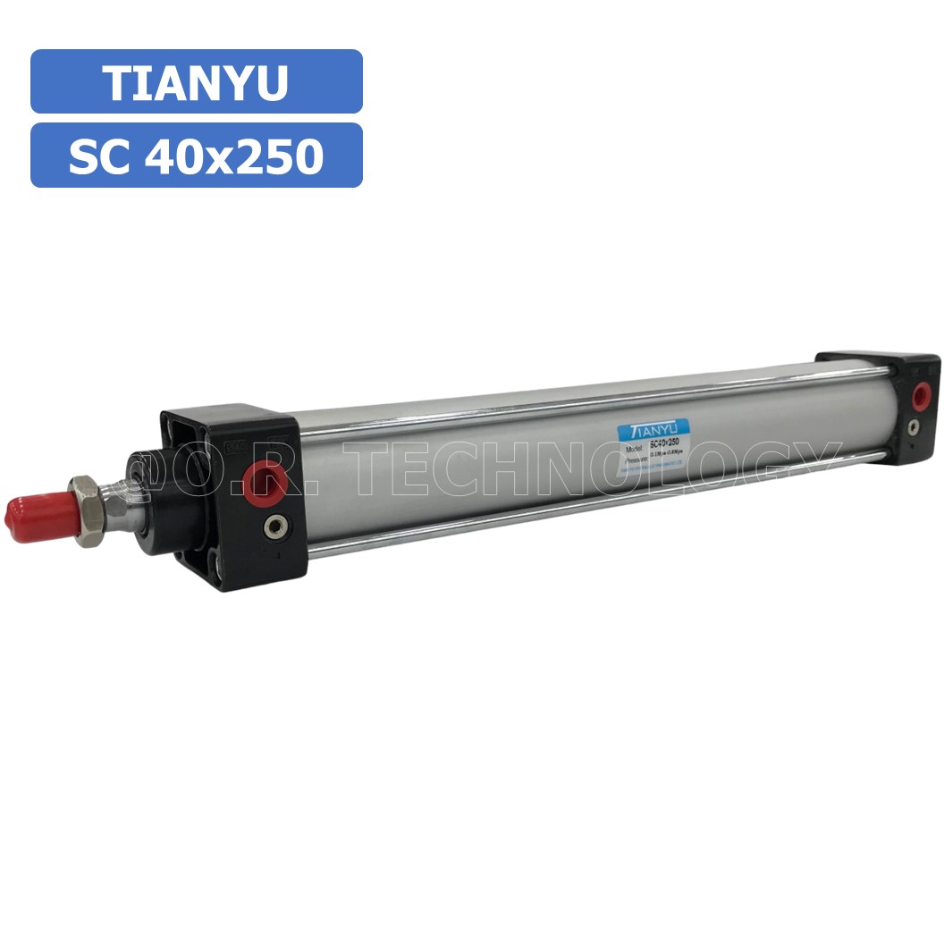 (1ชิ้น) SC 40x250 กระบอกลม รุ่นมาตรฐาน กระบอกลม 4 เสา Standard Cylinder Air Pneumatic แบบสี่เสา
