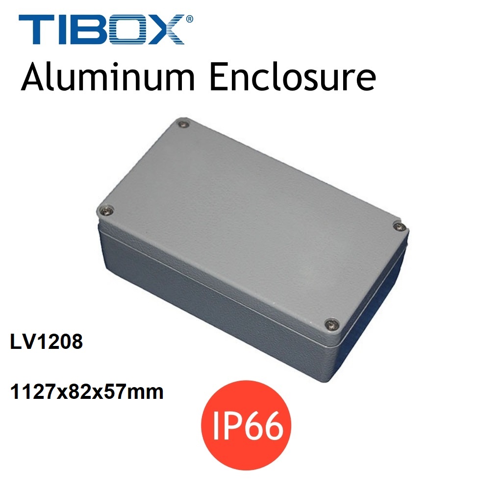 LV1208 กล่องอลูมิเนียม (Aluminum Enclosure IP66) Size :1127x82x57mm "TIBOX"