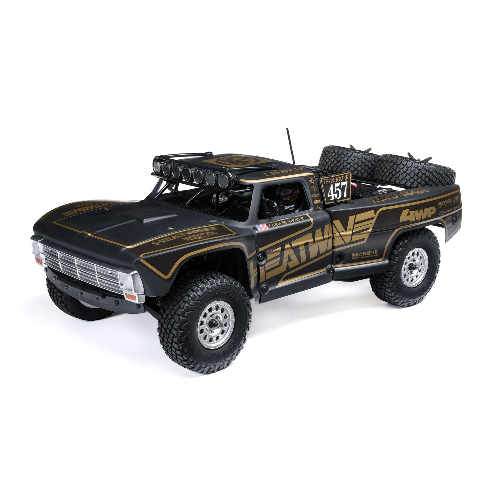 LOS03049 1/10 Baja Rey 2.0 Ford F100 Isenhouer Brothers 3S 4X4 RTR Brushless, Black