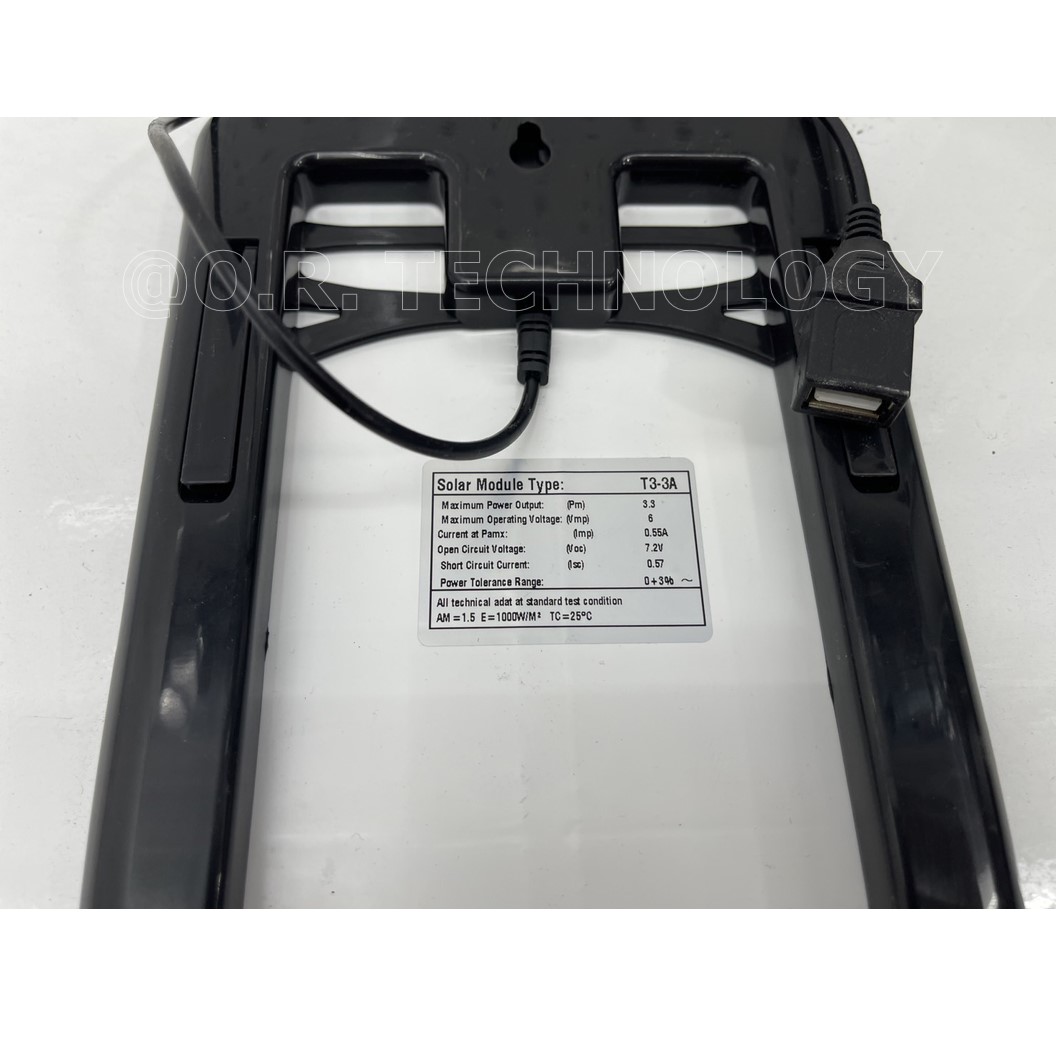 (1ชิ้น) SS191 แผงโซล่าเซลล์ แผงโซล่าเซลขนาดเล็ก แผงโซล่า แบบโมโน 6VDC 3W Mono Crystalline Solar cell, Mini solar cell สายต่อ USB