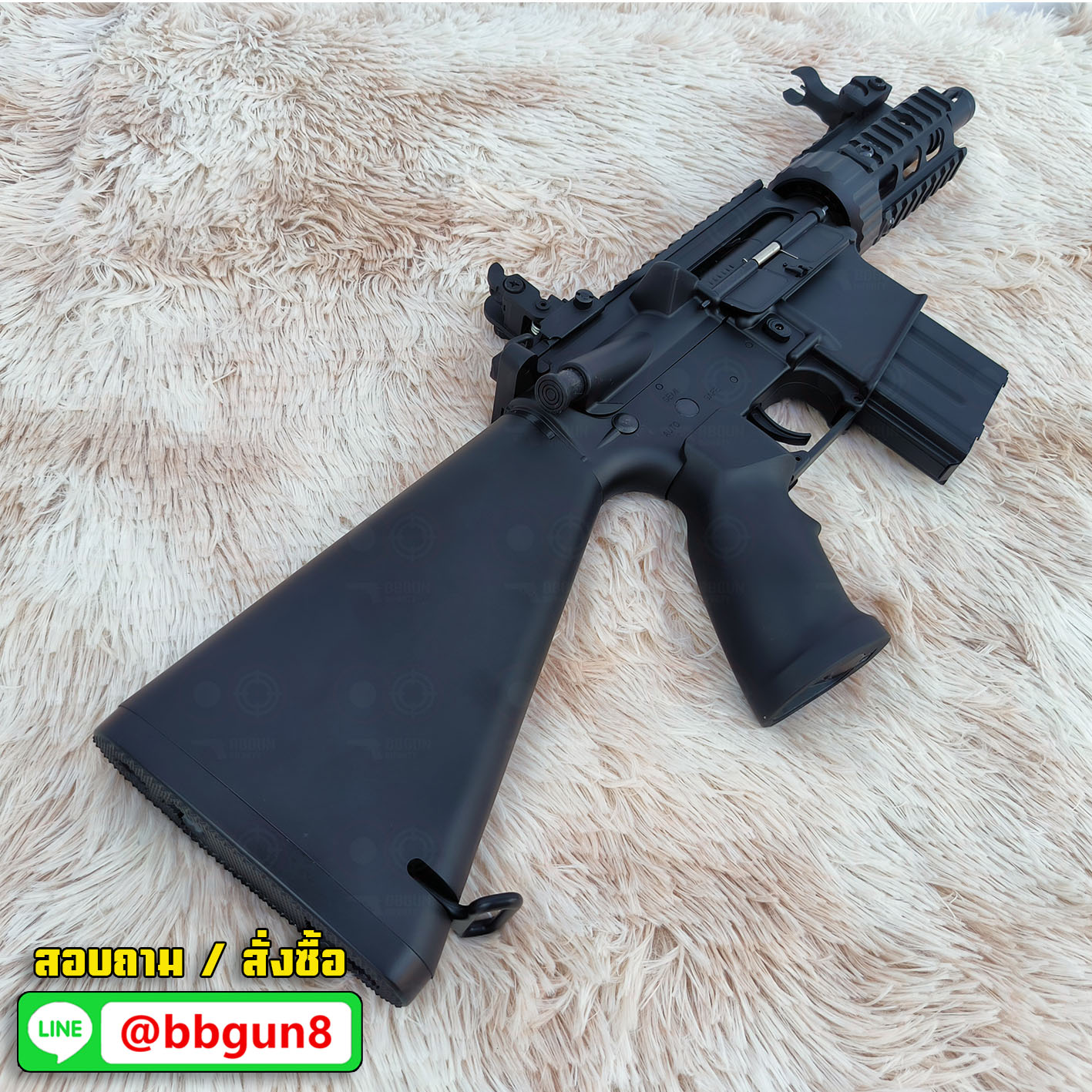 บีบีกันไฟฟ้า Golden Eagle F6625 M4 CQB Stuby Killer AEG BB GUN
