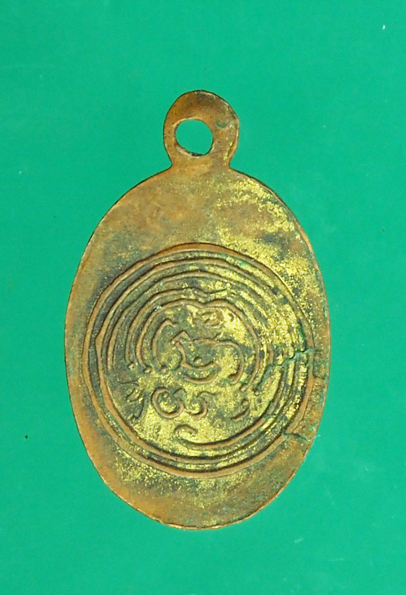 *29059 นางกวักอาจารย์นวม ยันต์หลัง วัดอนงค์ ปี 249X กรุงเทพ เนื้อทองแดงกระหลั่ยทอง 10