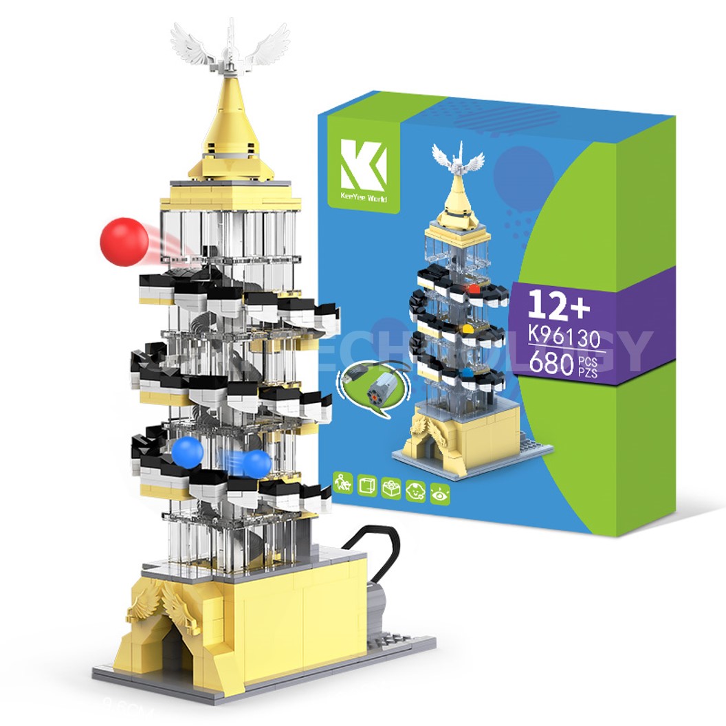 KEEYEE WORLD K96130 ชุดเรียนรู้ เสริมทักษะ Rolling Ball Building ตัวต่อ STEAM Educational Programmable Robot Kit Building Block