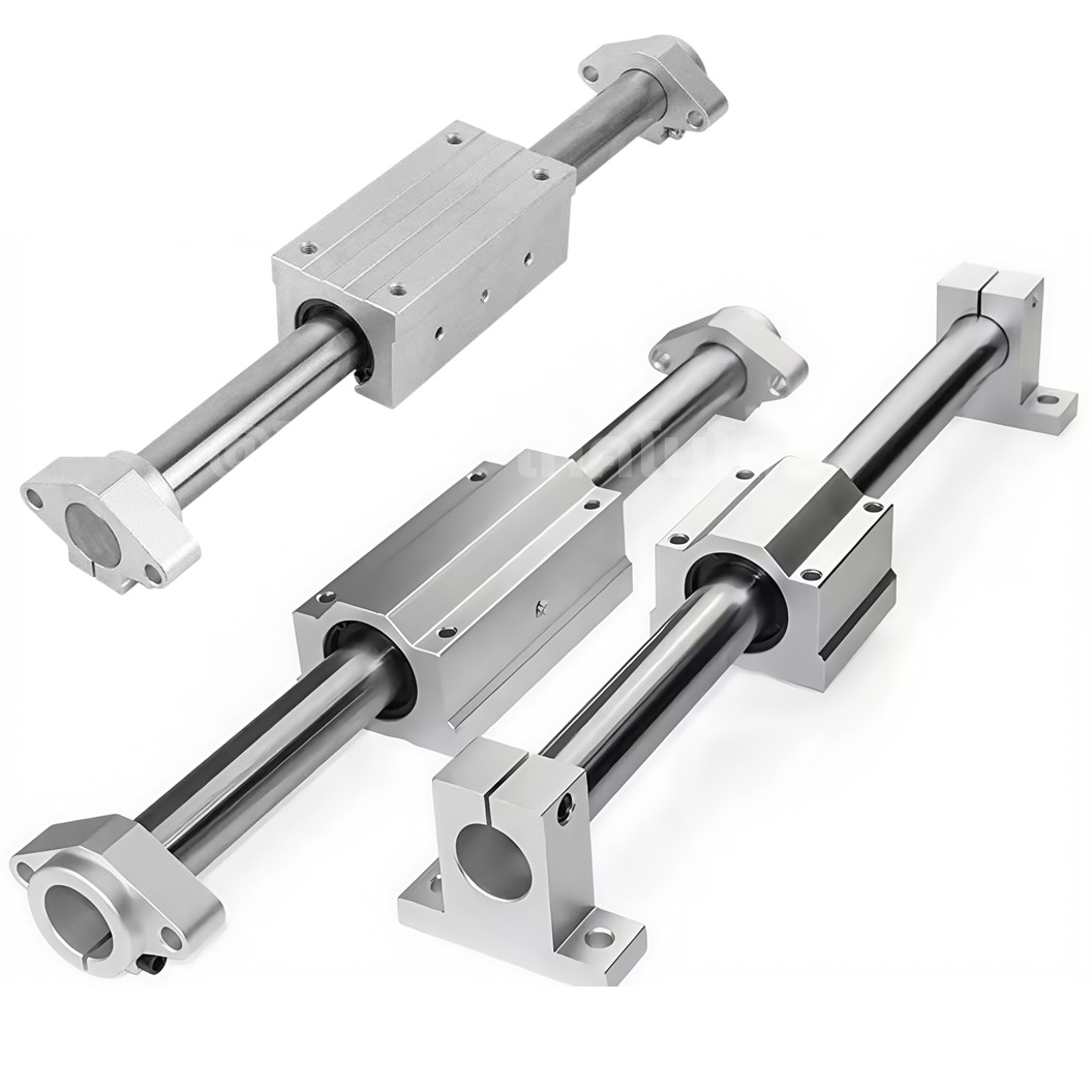 SK/SHF ขาตั้งเพลา แนวตั้ง/แนวนอน ขนาด 6-20mm Vertical/Horizontal SK/SHF Linear Shaft Support Rod Aluminum Alloy ตัวยึดแกน ฐานยึดแกน ขายึดเพลา SK8/SK10/SK12/SK16/SK20 SHF8/SHF10/SHF12/SHF16/SHF20 ฐานยึดเพลา ข้อต่ออลูมิเนียม