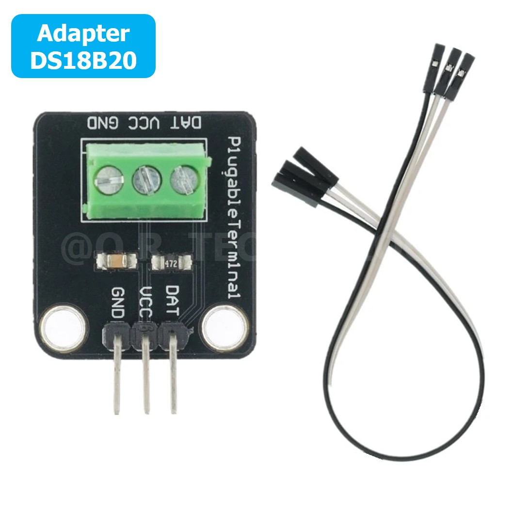(1ชิ้น) CM020 ตัวแปลงสัญญาณ เซนเซอร์วัดอุณหภูมิ DS18B20 Adapter ตัวแปลง