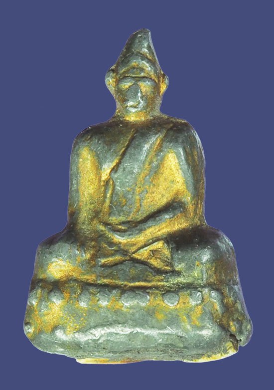 *39368 พระพุทธพิมพ์ปางมารวิชัย หลวงพ่อดำ วัดกุฏี ปราจีนบุรี ฝั่งเชี้ยวหมาป่า เนื้อชินตะกั่ว 13