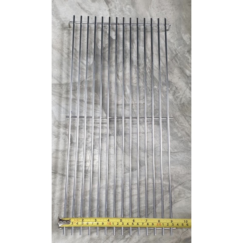 เมืองนนท์แก๊ส ตะแกรง วางบนเตาปิ้ง ของ BIG SUN รุ่น BBQ-923, BBQ-923XL ขนาด 49 x 24 ซม. วัดจากขอบนอกสุด