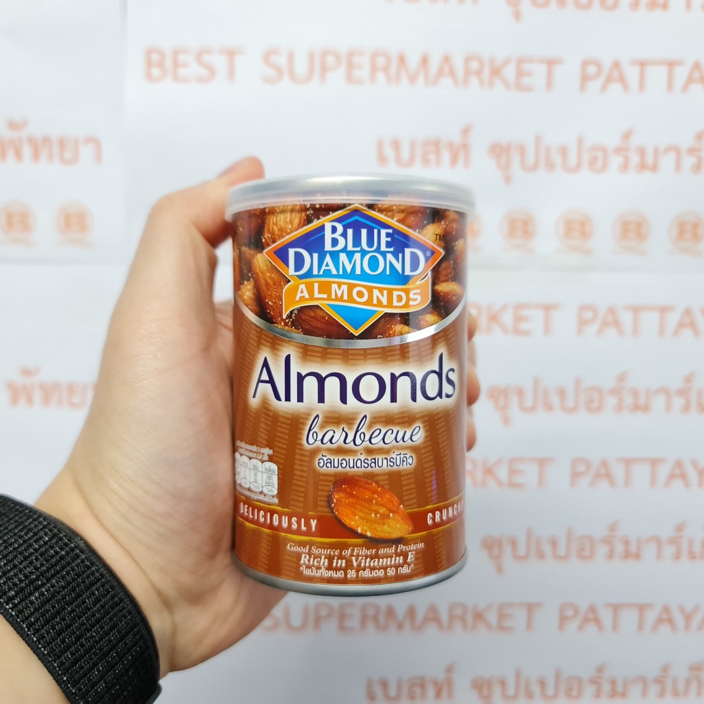 บลูไดมอนด์ อัลมอนด์ อบ 130 กรัม Blue Diamond Almonds 130 g.