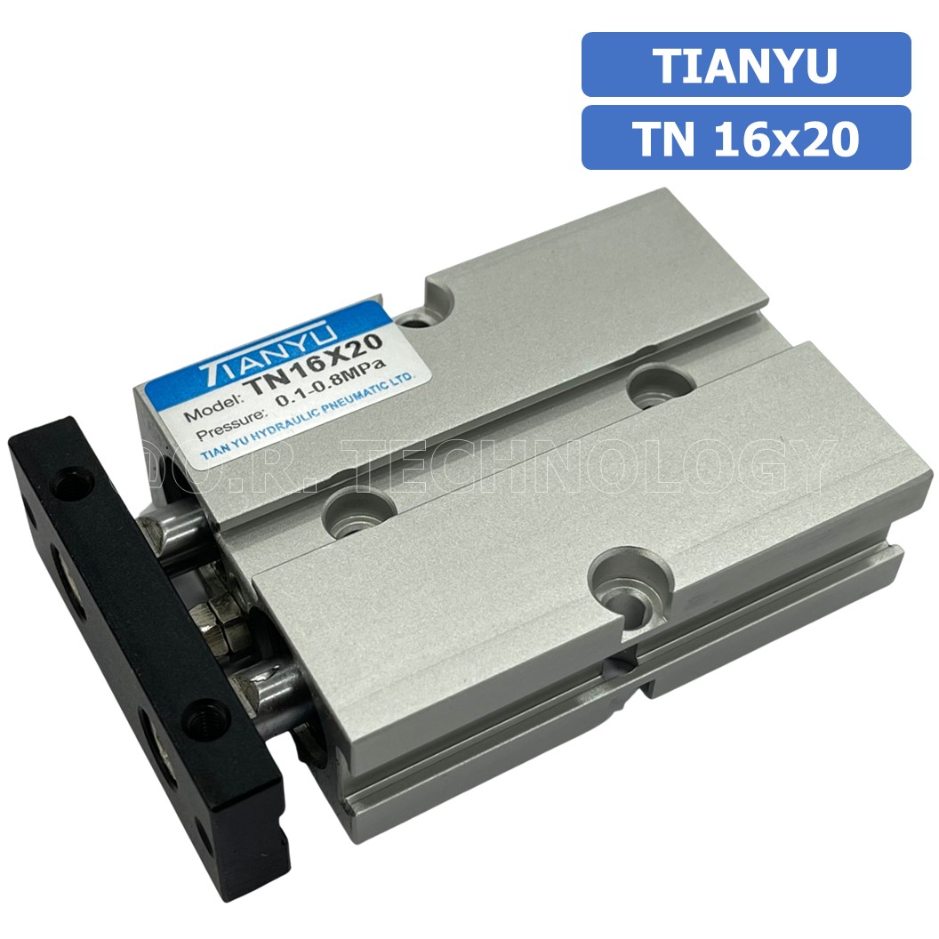 (1ชิ้น) TN 16x20 กระบอกลม แบบแกนคู่ กระบอกลมคอมแพ็ค 2 แกน Twin-Rod Cylinder compact Double-shaft Air Pneumatic