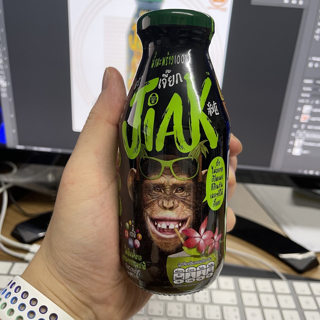 เจี๊ยก น้ำมะพร้าว 100% 280 มล. Jiak 100% Coconut Juice 280 ml.