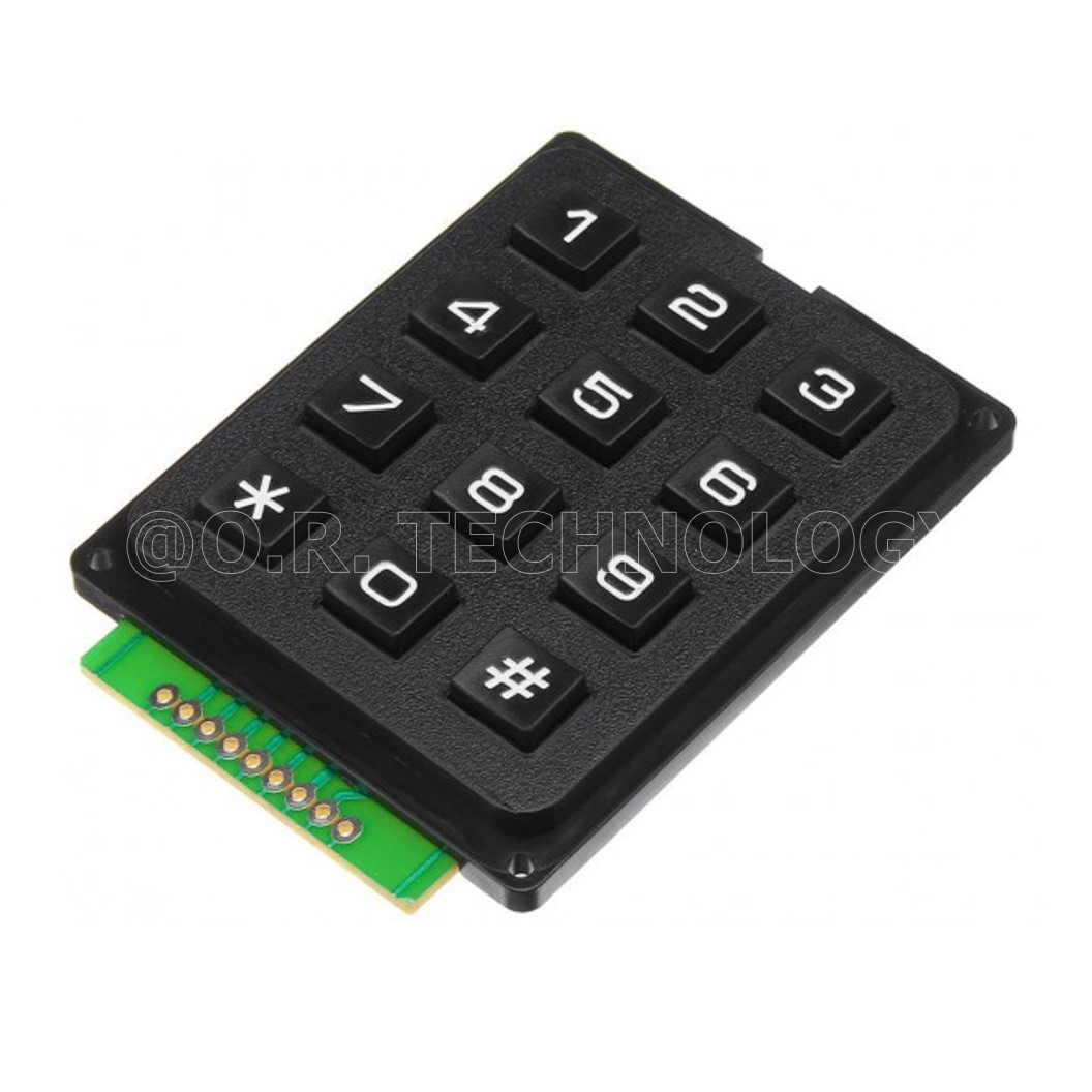 (1ชิ้น) NA172 โมดูลปุ่มกด Keypad matrix 3x4 12-key industrial keyboard