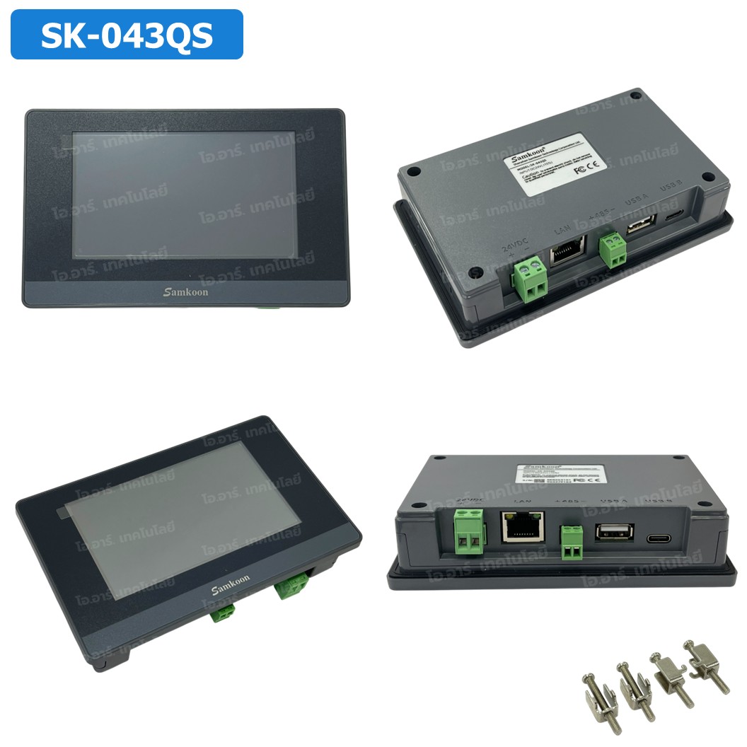 SAMKOON HMI SK-043QS จอทัชสกรีน 4.3" HMI Touch Screen 4.3" รองรับ Ethernet (Human Machine Interface)
