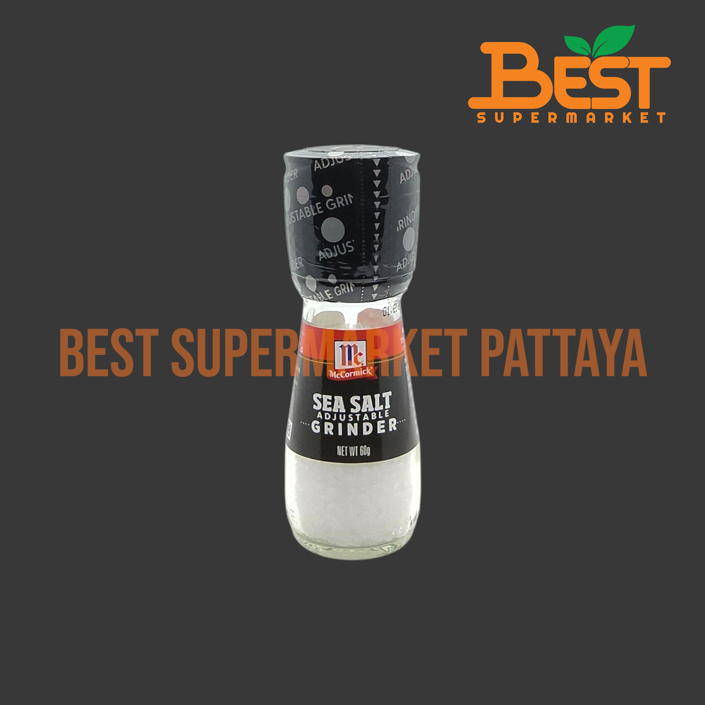 McCormick Sea Salt Grinder 60 g. เกลือบริโภค แบบขวดฝาบด 60 ก.