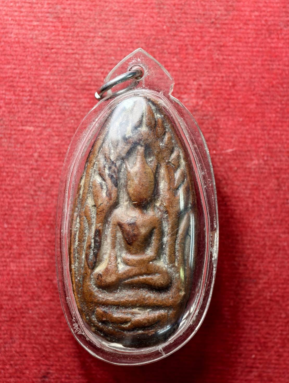 พระขุนแผนไข่ผ่าซีก สูง 5 ซม. หลวงพ่อดี วัดพระรูป จ.สุพรรณบุรี (SKU-13786)