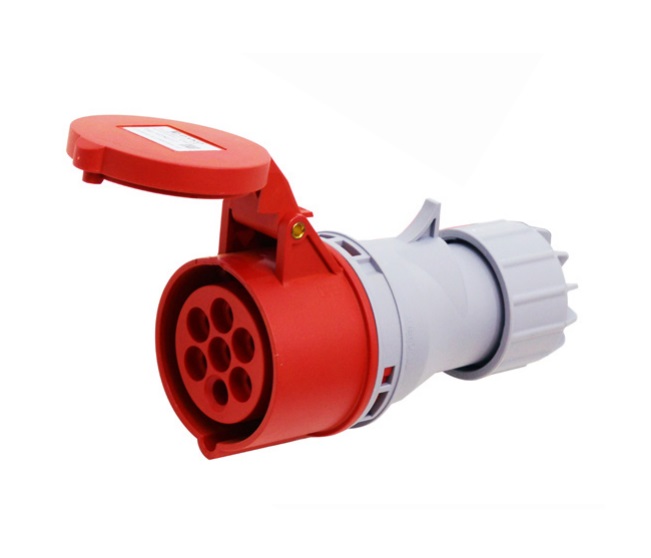 HTN217 ปลั๊กตัวเมีย 7 ขา 6P+E (7Pole) 16A 400V 6H "DAKO PLUG"