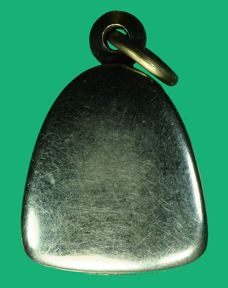 *36176 พระผงใบลาน พิมพ์วัดพระพุทธบาทสระบุรี เลี่ยมกรอบสแตนเลส เก่าพอมีอายุ 9