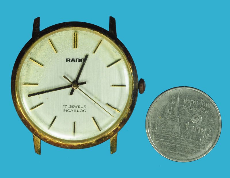 *40415 นาฬิกา ยี่ห้อราโด RADO สภาพไม่มีสาย ออโตเมติกส์ เขย่าเครื่องยังเดิน สภาพต้องล้างเครื่องใหม่ 17