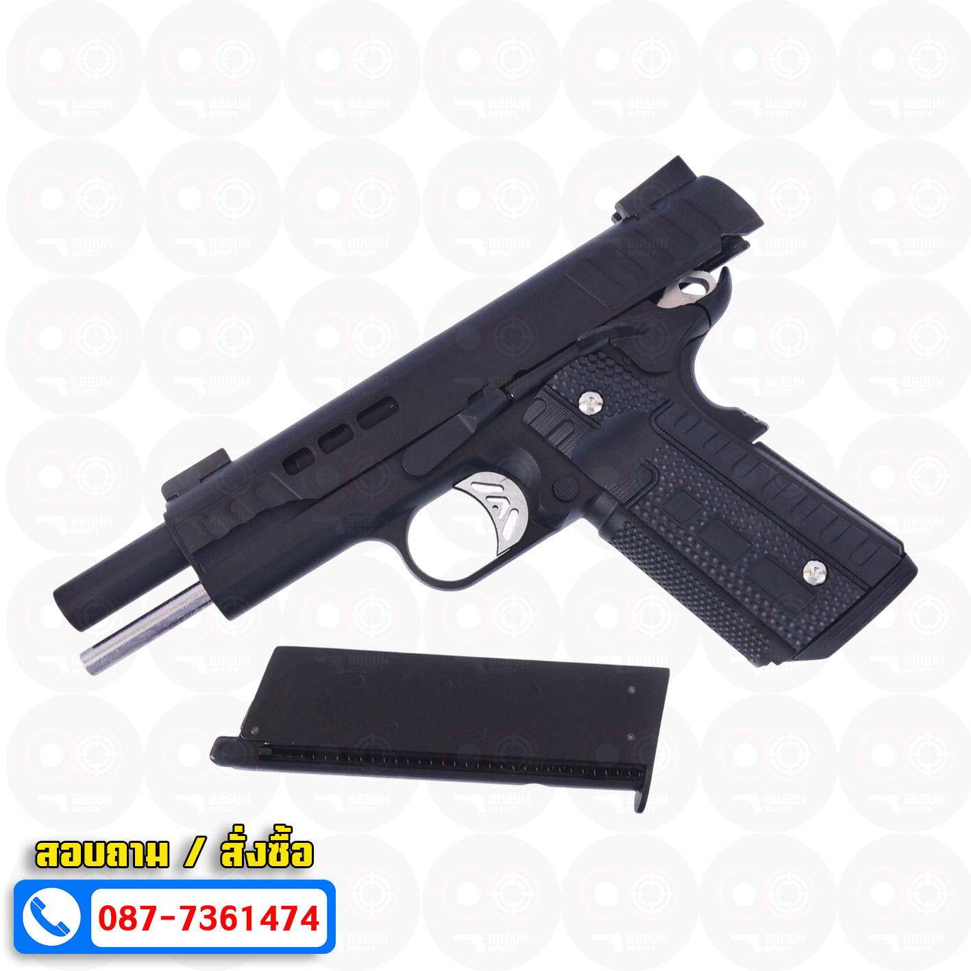 Ascend Kimber Rapide (Black Ice) KR Series 1911 Full Metal สีดำ