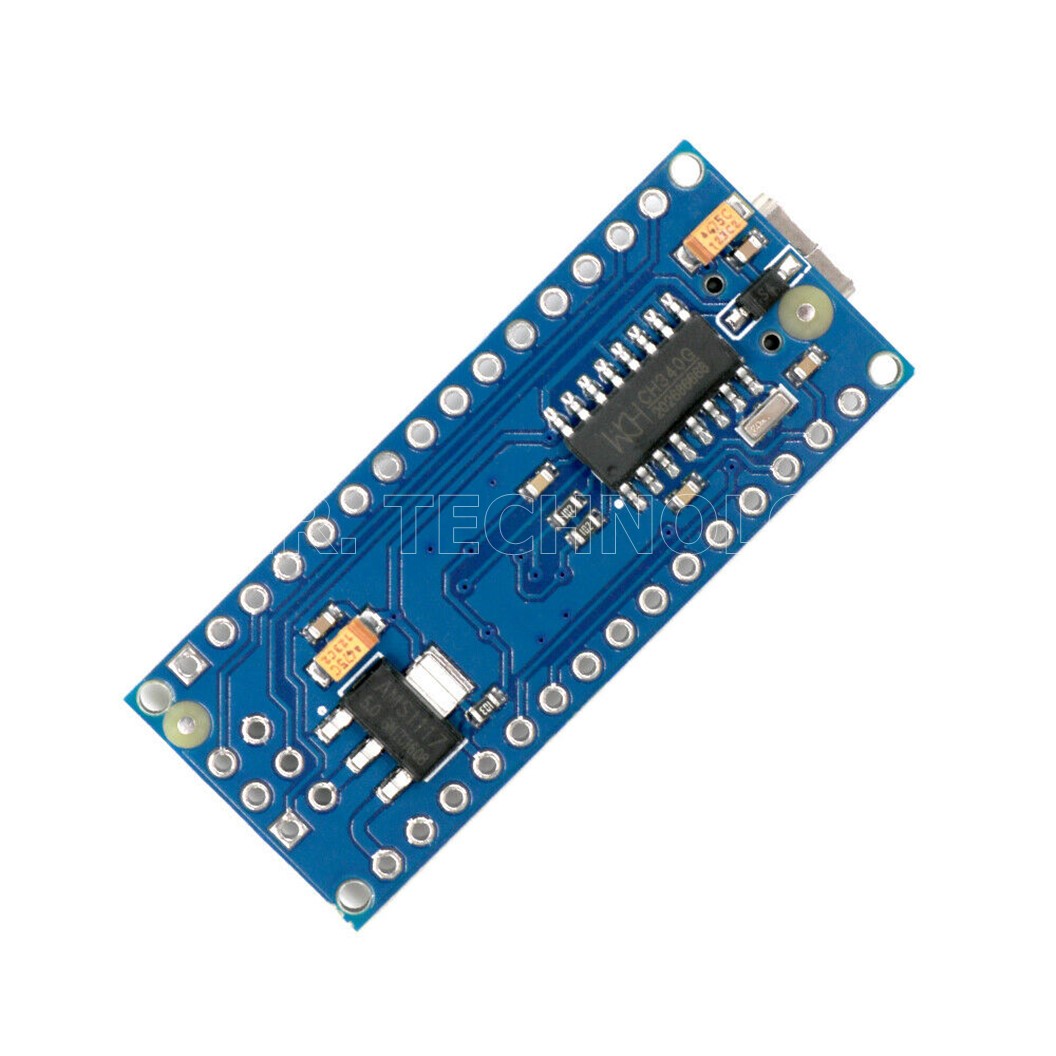 AA237 อาร์ดูโน่ นาโน แบบ ไม่บัดกรีขา พร้อมสาย USB Arduino Nano V3.0 CH340 Chip Atmega328P + cable (Unsolder)