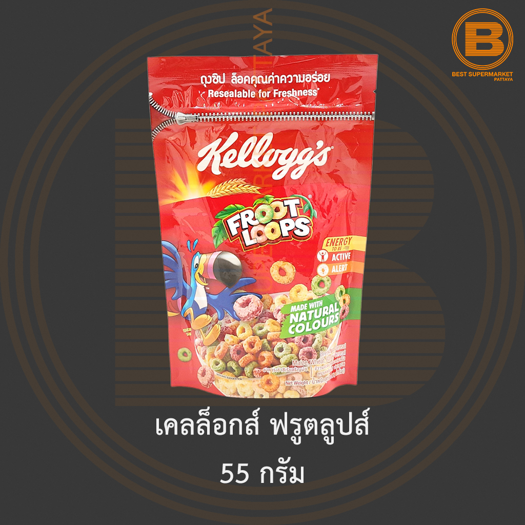 เคลล็อกส์ ฟรูตลูปส์ 55 กรัม Kellogg's Froot Loops 55 g.