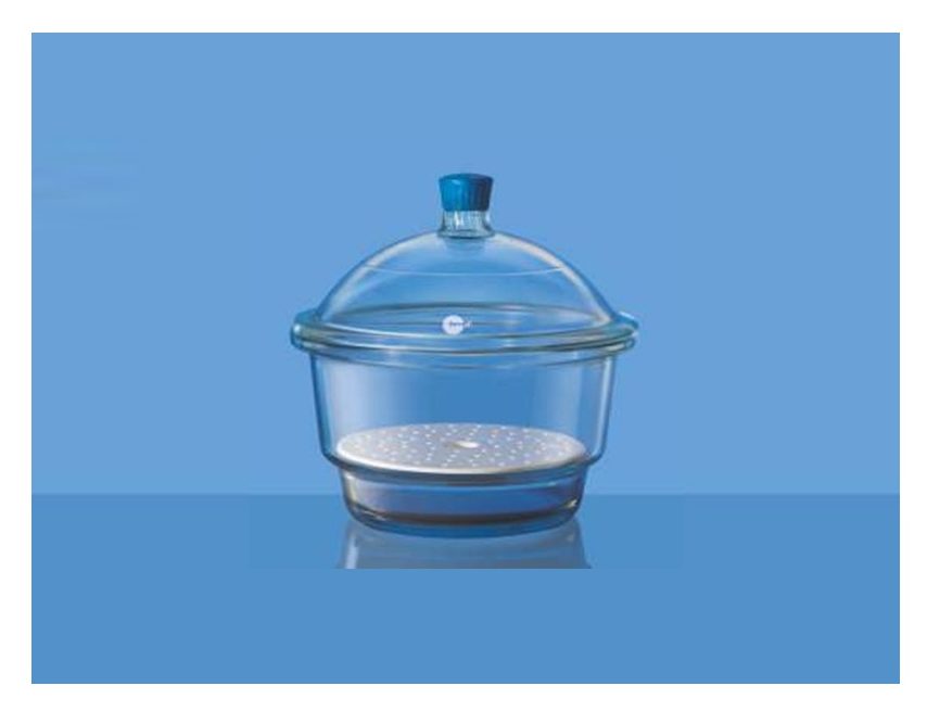 Desiccators, with Cover and Porcelain Plate, Plastic Knob ,ขนาด 300mm 3082045