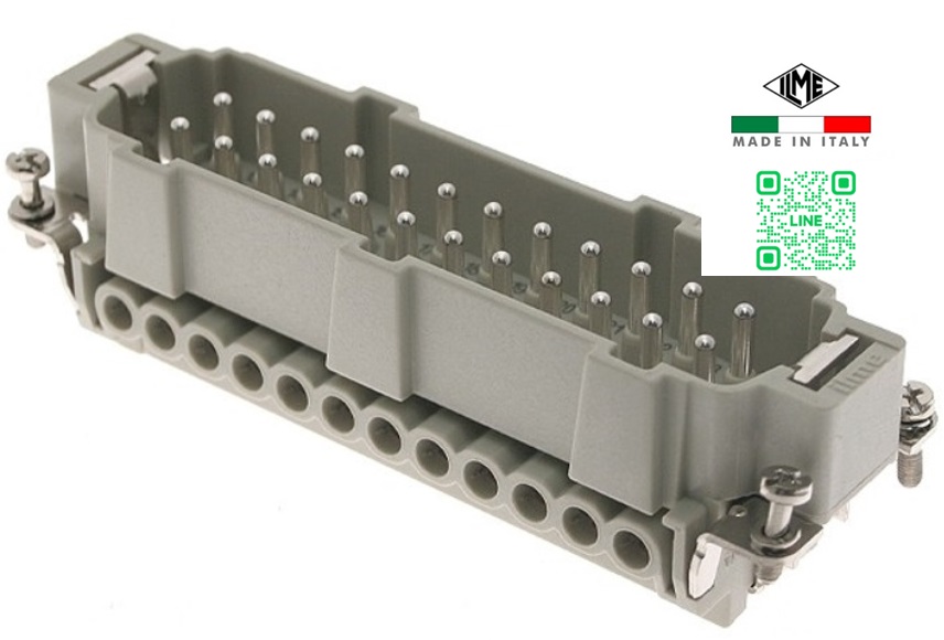 CNEM24T MALE INSERT 24P+E 16A 500V "ILME"