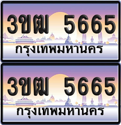 ทะเบียน 5665 PAITABIEN – 3ขฒ 5665 ทะเบียนเลขหาบ (1)