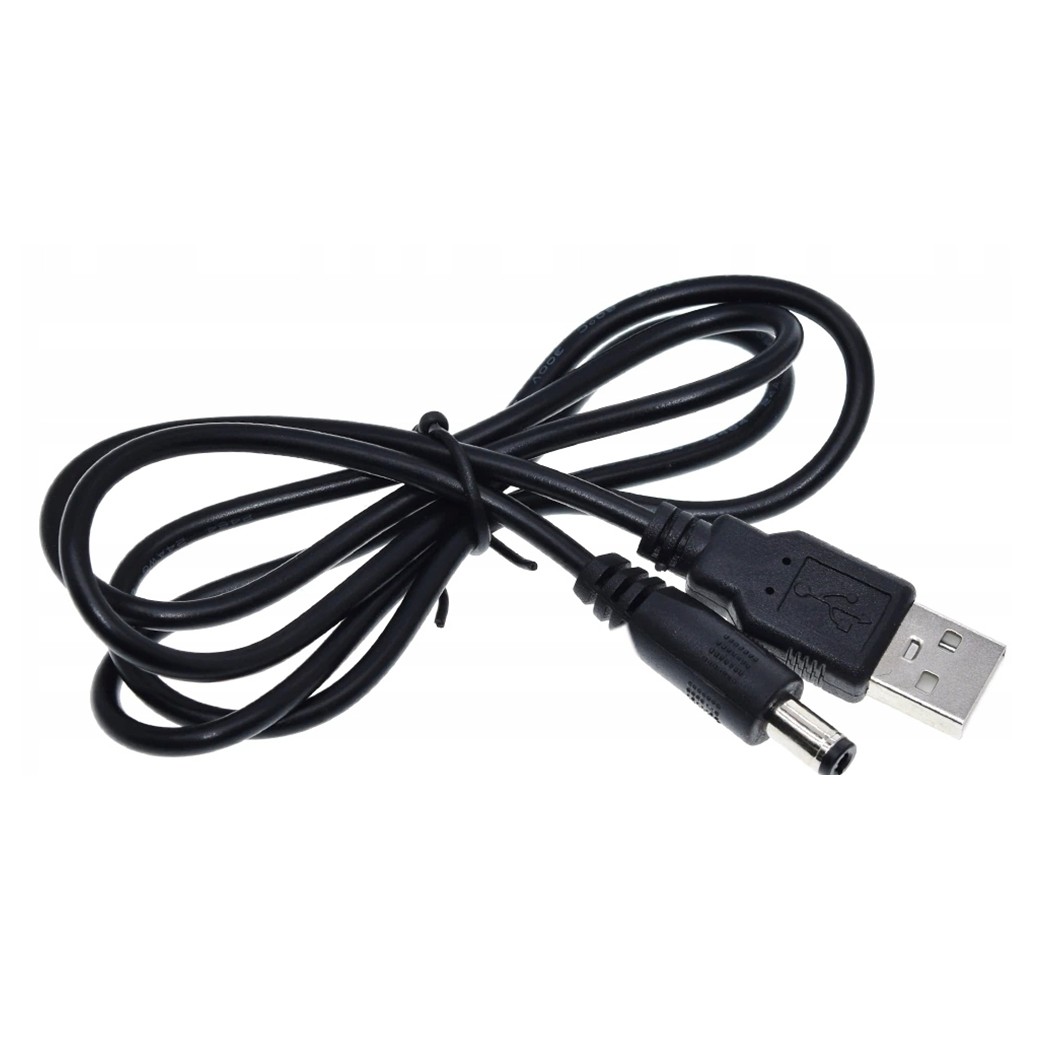 USB-Jack DC สาย USB แปลงไฟ เป็นแจ็ค DC 5V/9V/12V USB cable to Jack DC 5.5x2.1mm 5VDC/9VDC/12VDC USB to Jack DC