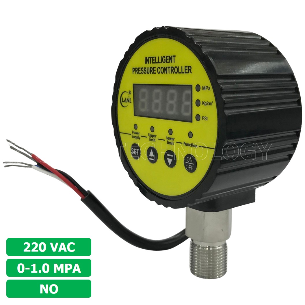 (1ชิ้น) LY-810 220VAC 1.0MPA สวิทช์แรงดันดิจิตอล เกจวัดแรงดันดิจิตอล Intelligent Pressure Controller Digital Pressure switch เครื่องวัดความดันดิจิตอล