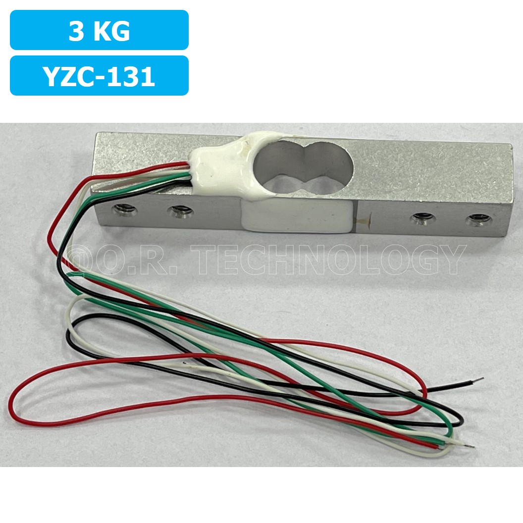 (1ชิ้น) AB093 เซนเซอร์ชั่งน้ำหนัก โหลดเซลล์ Weighing Load Cell Sensor 3Kg for Electronic Kitchen Scale YZC-131 With Wires Weight sensor
