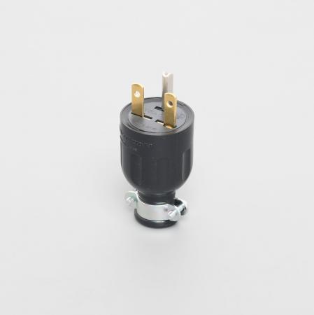 AMERICAN DENKI 7122GR 2-Pole 3-Wire Grounding 15A 250V (NEMA 6-15) Plug (Rubber Housing)