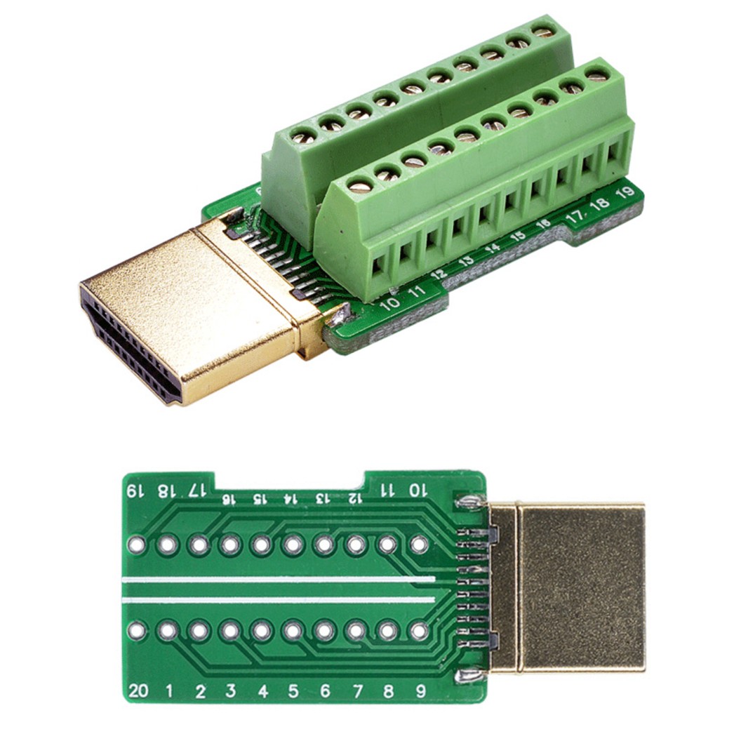 HDMI-01 หัวแปลง HDMI แบบมีที่หุ้ม HDMI Terminal board Connector with Shell HDMI adapter High-Definition Multimedia Interface
