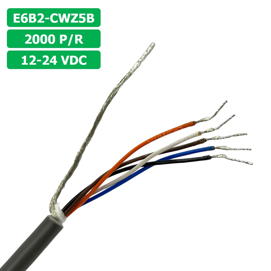 E6B2-CWZ5B 12-24VDC 100/360/600/1000/1024/2000P/R (Pulses/Revolution) โรตารี่เอ็นโค้ดเดอร์ ROTARY ENCODER INCREMENTAL (PNP open collector output)