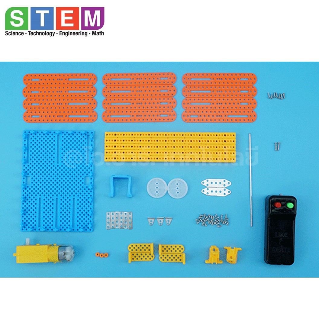 T-S62 ชุดประกอบไม้ ประตูเลื่อน รีโมท Electric Rolling Shutter Door Wooden Kit STEM Education ของเล่นเสริมทักษะ เสริมพัฒนาการ ชุดเรียนรู้ ชุดทดลอง ประตูม้วนไฟฟ้า