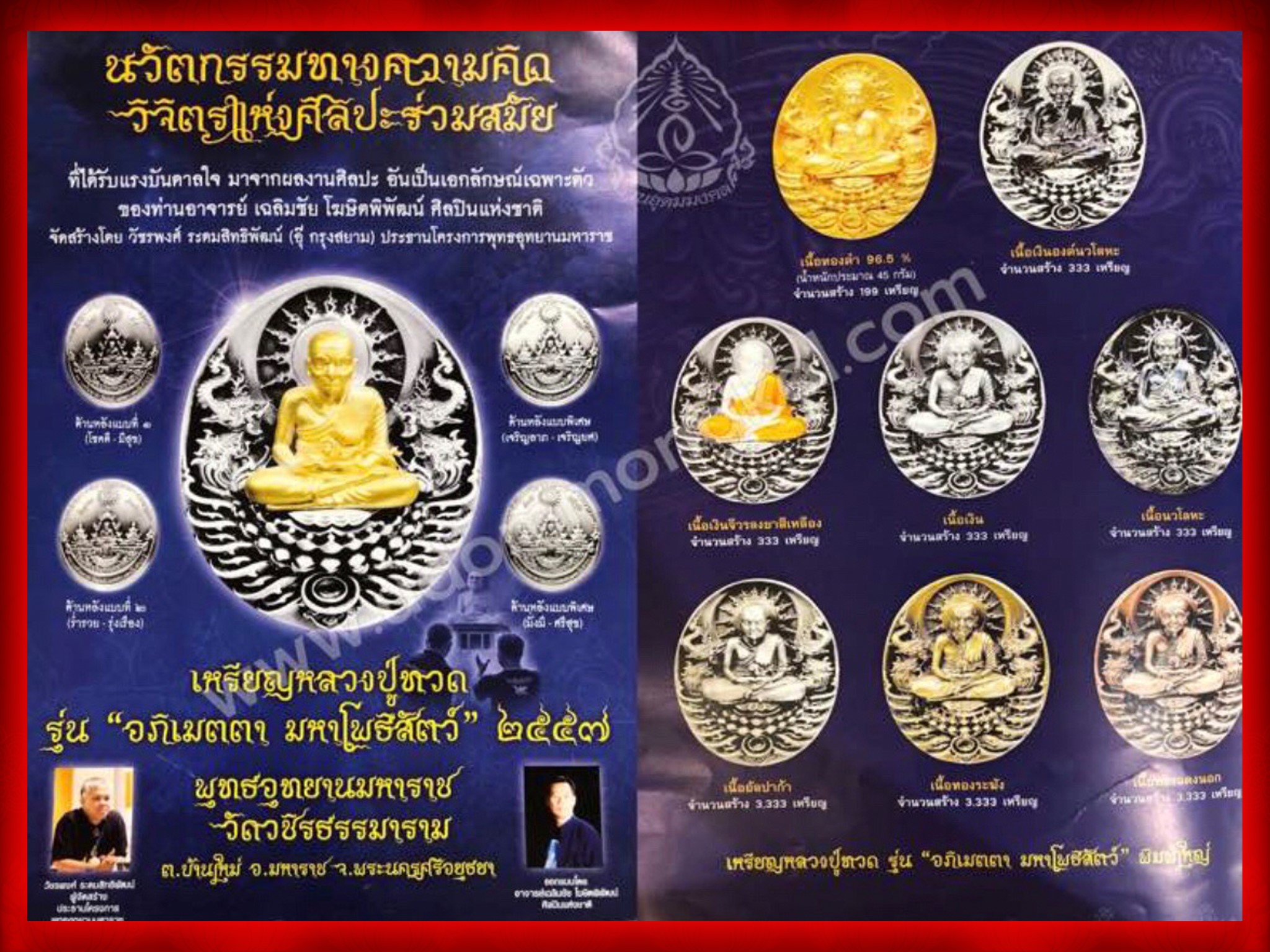 ต่ำกว่าราคาจอง...เหรียญหลวงพ่อทวด รุ่นอภิเมตตามหาโพธิสัตว์ 2557 รุ่น ๑ พุทธอุทยานมหาราช วัดวชิรธรรมารามจ.พระนครศรีอยุธยา อ.เฉลิมชัย โฆสิตพิพัฒน์ ออกแบบ เนื้อทองแดงนอก พิมพ์ใหญ่ No.1186 พร้อมกล่องเดิมๆ ครับ