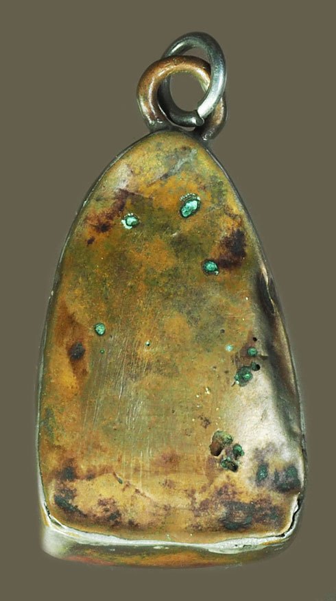 *40278 พระกรุวัดตะไกร วัดพระพุทธบาท สระบุรี เนื้อดิน เลี่ยมกรอบ หลายสิบปี 13