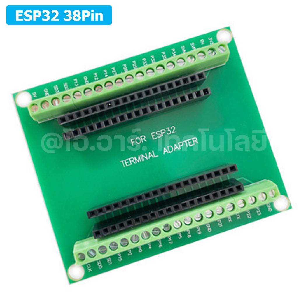 CB002 ฐานรองบอร์ด ESP32 38pin ESP32S Terminal Expansion Board บอร์ดขยายขา บอร์ดเสริม ESP-WROOM-32 38ขา