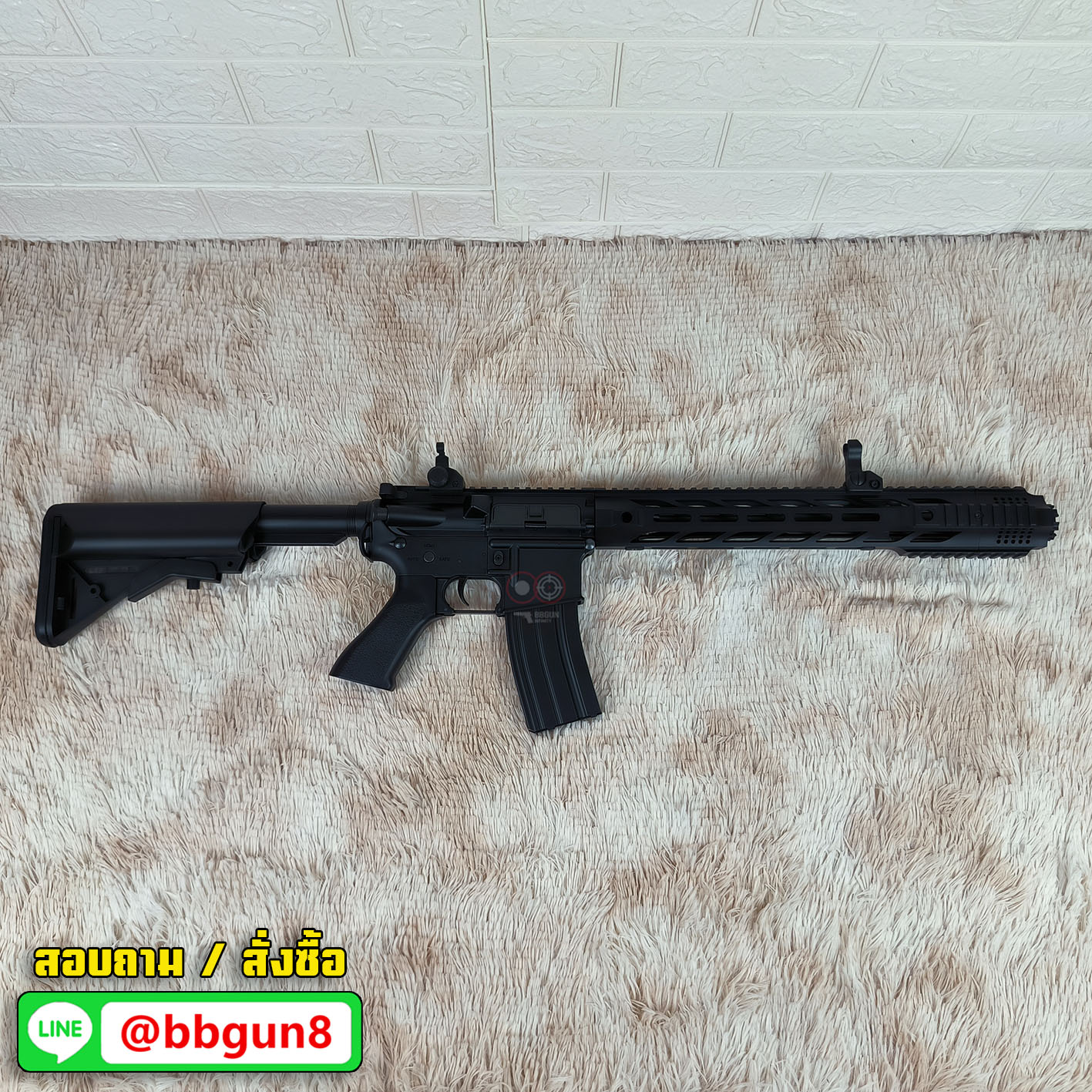 บีบีกันไฟฟ้า CYMA (CM.518) SAI GRY AR-15 AEG BB GUN (แถม Battery ชุดที่ชาร์จ พร้อมเล่น กระสุน)