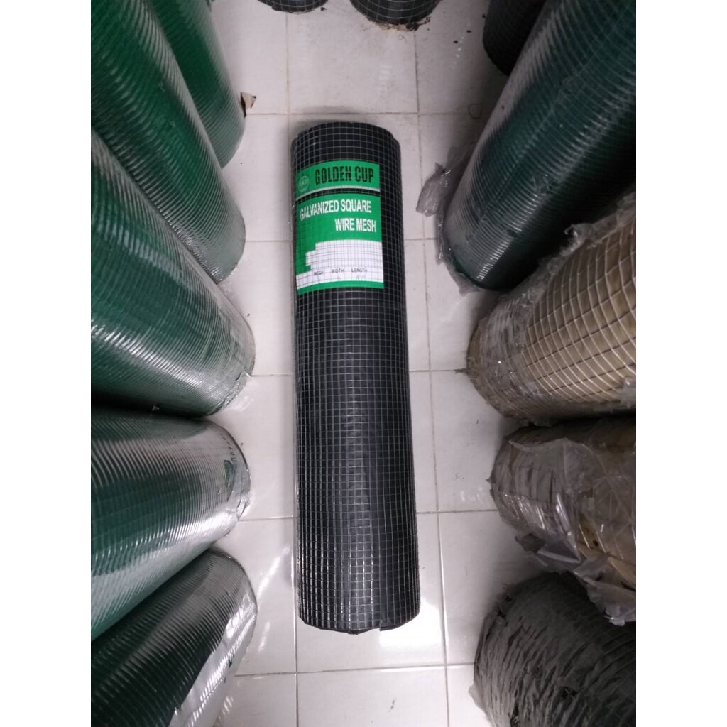 Golden Cup ลวดตาข่าย กว้าง 90 ซม. ยาว 30 ม. ลวดเบอร์ 16 ขนาด 1"x2" ยาว 3 ฟุต {รหัสสินค้า0102702803}