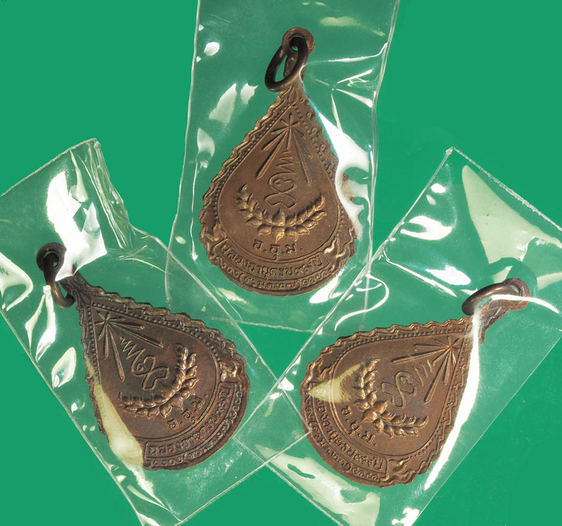 *32445 เหรียญหลวงปู่แหวน สุจิณโณ วัดดอยแม่ปัง เชียงใหม่ 3 องค์ 31