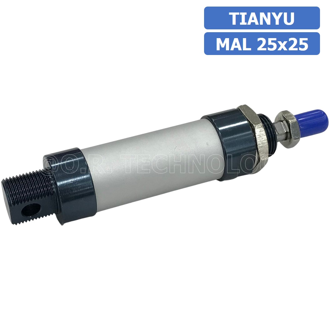 (1ชิ้น) กระบอกลม ขนาดเล็ก รุ่น MAL 25x25 (Mini Air Cylinder Series) Pneumatic Cylinder กระบอกลมนิวเมติก